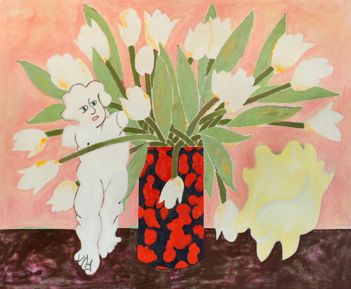 03_StilllifewithCupidStatue_120cmx98cm_oiloncanvas_2024_pepepermans_noframe