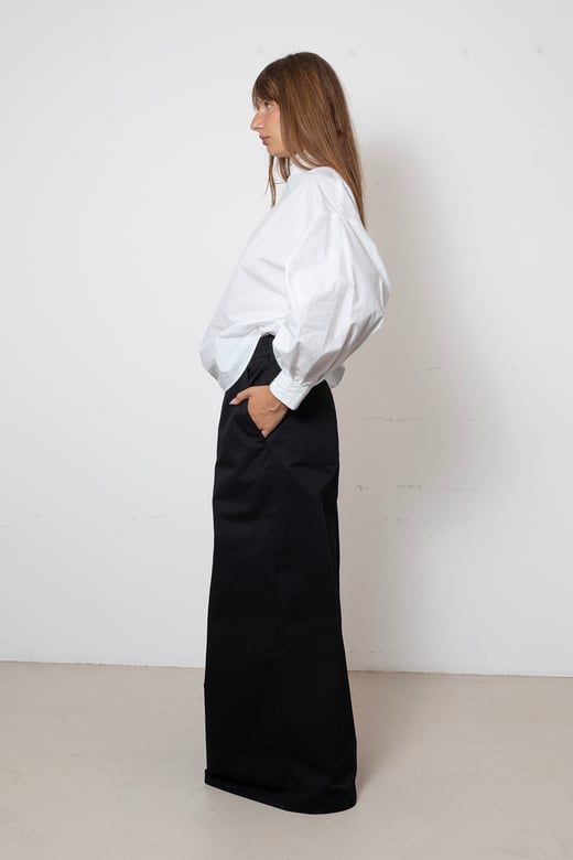 ARCHETYPE INDULGING TOP (collar) IN WHITE COTTON POPLIN €385,00 img2