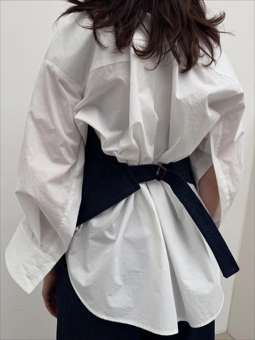 Archetype Lotus Top in Blue Denim €285,00-highres-1