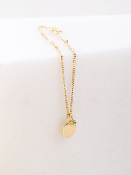 Elisa Lee - Geboortestenen - Birthstone Nest Armband - Peridot - 18k goud vanaf 750 euro (2)
