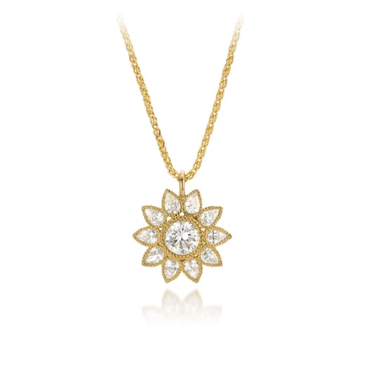 JolienMees-Sunflower-halsketting-18ktgeelgoud+briljant+diamanten-€2500