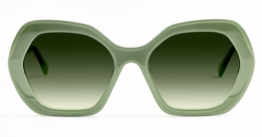 Wolfin-Home-Vivienne-Sunglasses-TransparentGreen SolidLightGreen-€240(front)-1
