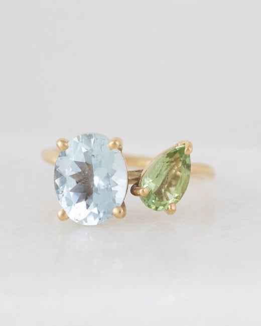 Elisa Lee Lux Oval Ring | Couples Eye Colour Ring